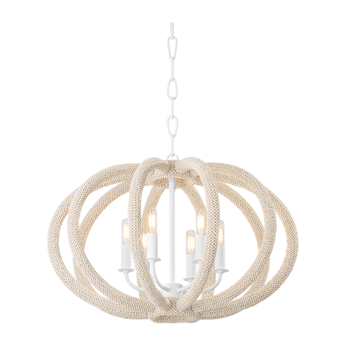 Hudson Valley Lighting Lewiston 3 Light 24.5 inch White Plaster Chandelier Ceiling Light