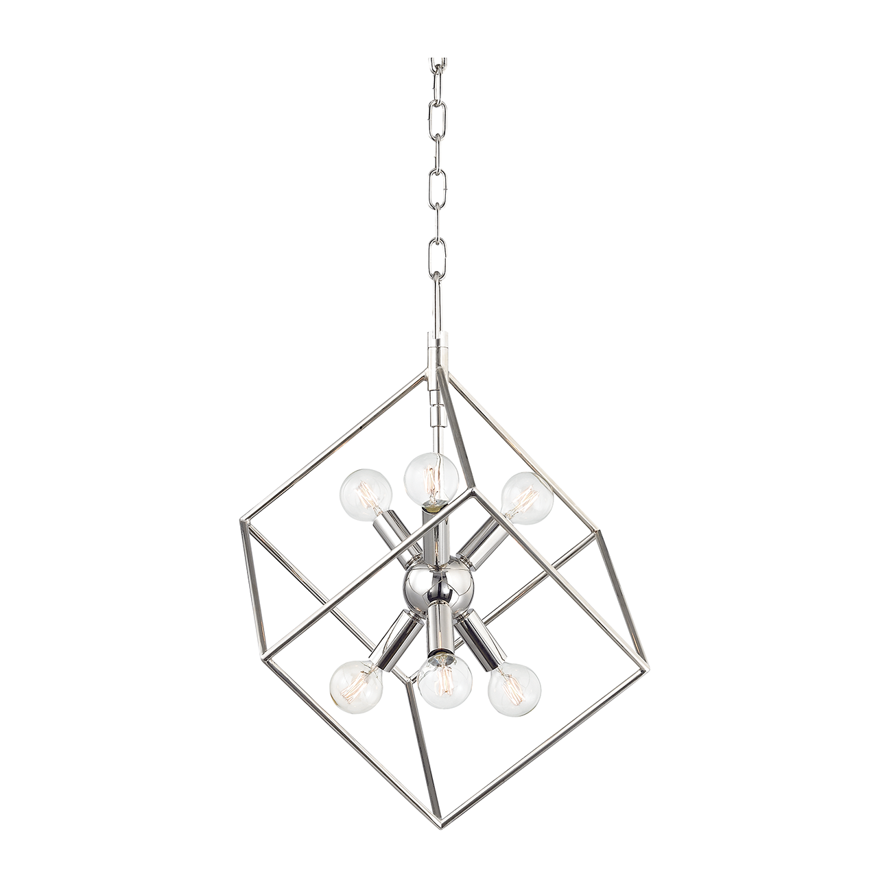 Hudson Valley Lighting Roundout 6 Light 16.75 inch Polished Nickel Pendant Ceiling Light Clearance