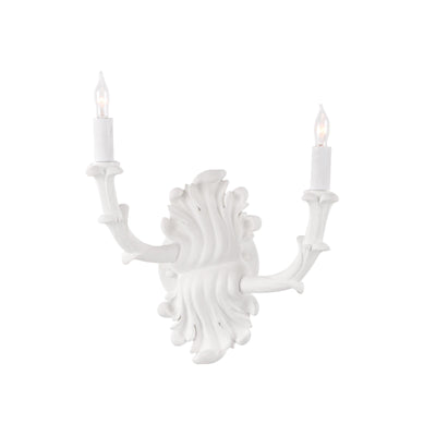 Wildwood Roche Plaster Double Arm Sconce
