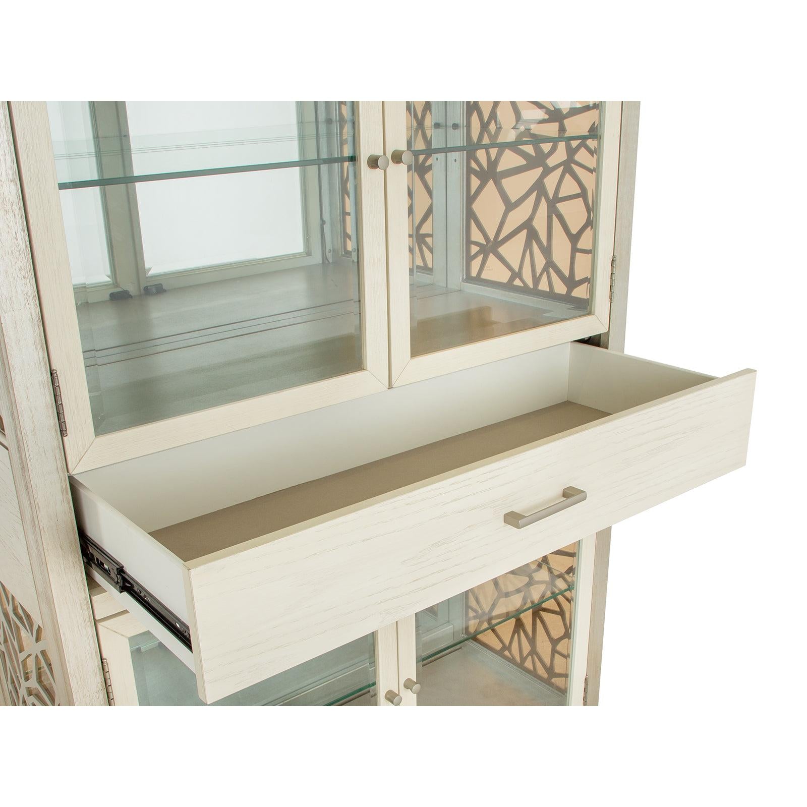Magnussen Home Lenox Acadia White Display Cabinet