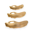 Chelsea House Gold Lotus Leaf Trays, Set of 3