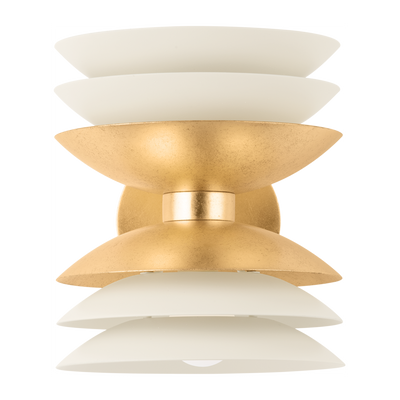 Hudson Valley Lighting Oneida 2 Light 7.75 inch Vintage Gold Leaf/Soft Sand Wall Sconce Wall Light