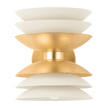 Hudson Valley Lighting Oneida 2 Light 7.75 inch Vintage Gold Leaf/Soft Sand Wall Sconce Wall Light