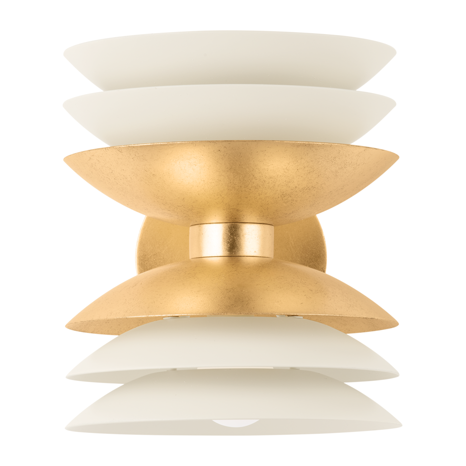 Hudson Valley Lighting Oneida 2 Light 7.75 inch Vintage Gold Leaf/Soft Sand Wall Sconce Wall Light
