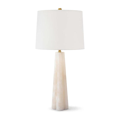 Regina Andrew Quatrefoil Alabaster Natural Stone Table Lamp