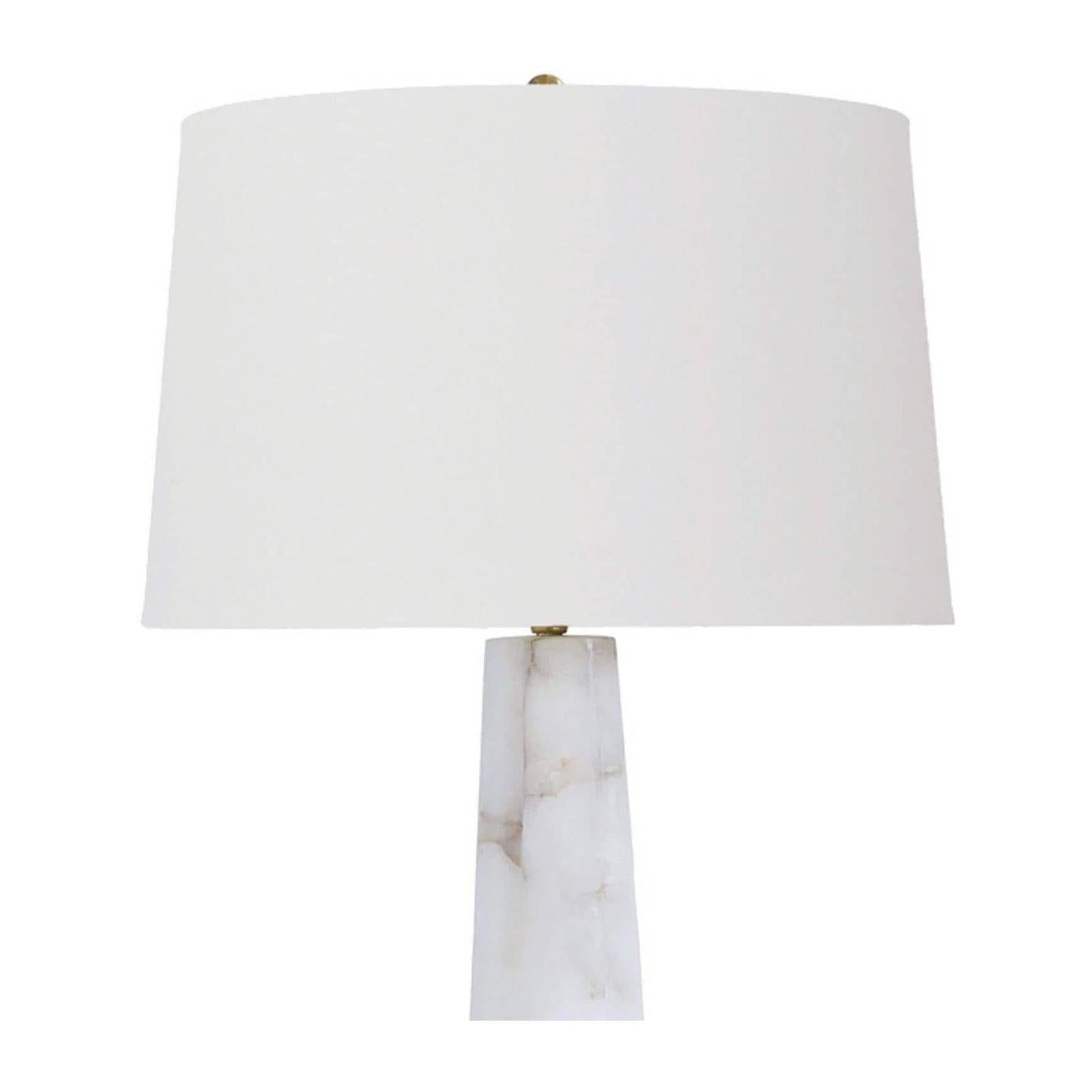 Regina Andrew Quatrefoil Alabaster Natural Stone Table Lamp