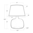 Regina Andrew Seeded Oval Glass Table Lamp