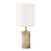Regina Andrew  Jade & Brass Mini Cylinder Lamp