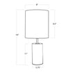 Regina Andrew  Jade & Brass Mini Cylinder Lamp