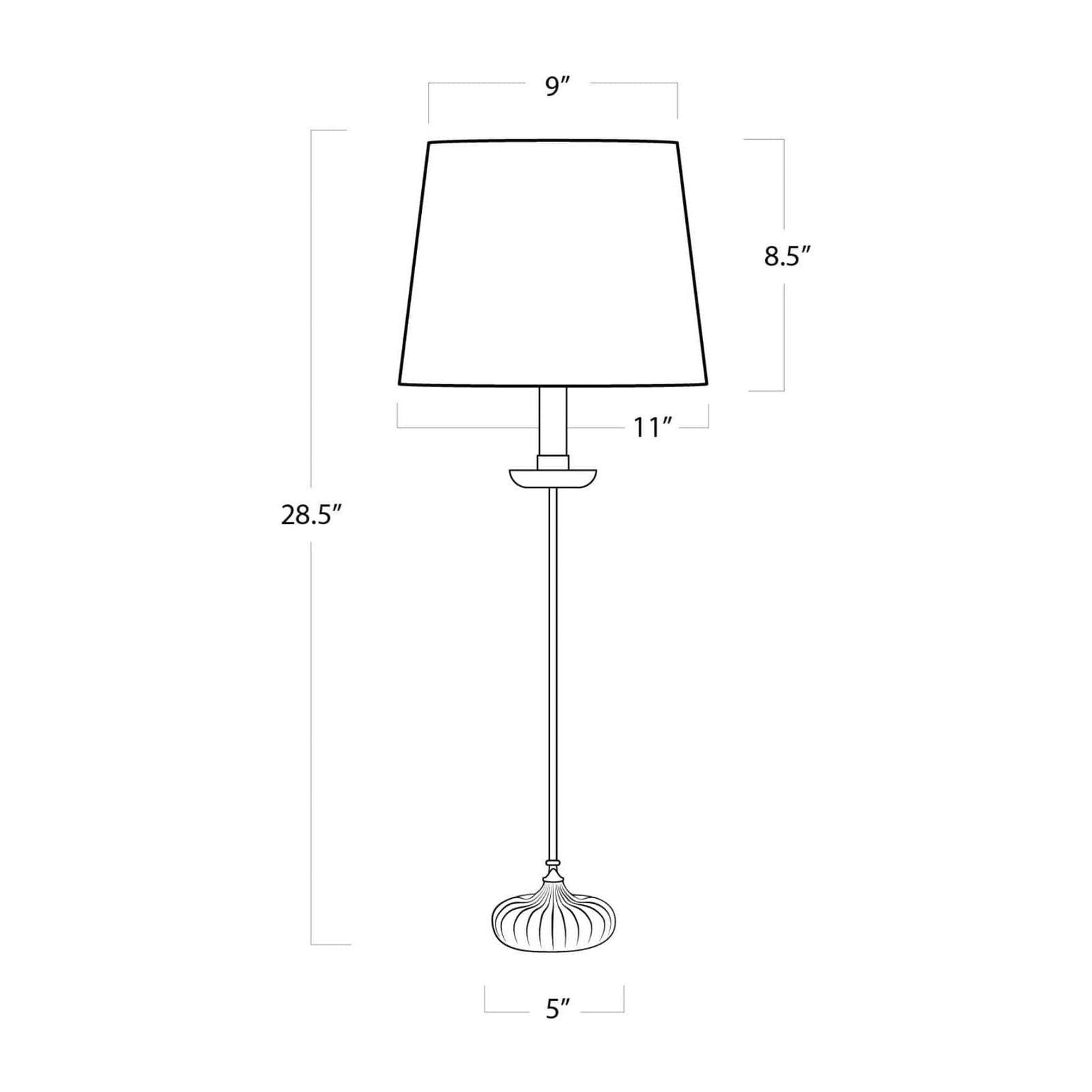 Clove Stem Buffet Table Lamp