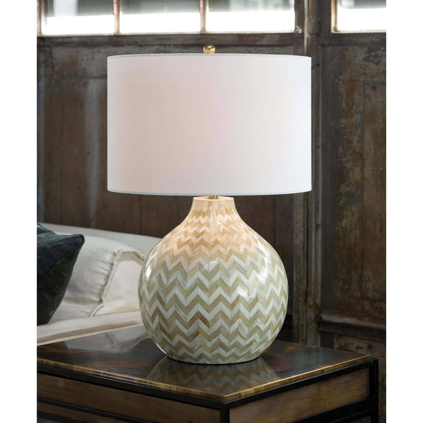 Regina Andrew Chevron Bone Table Lamp