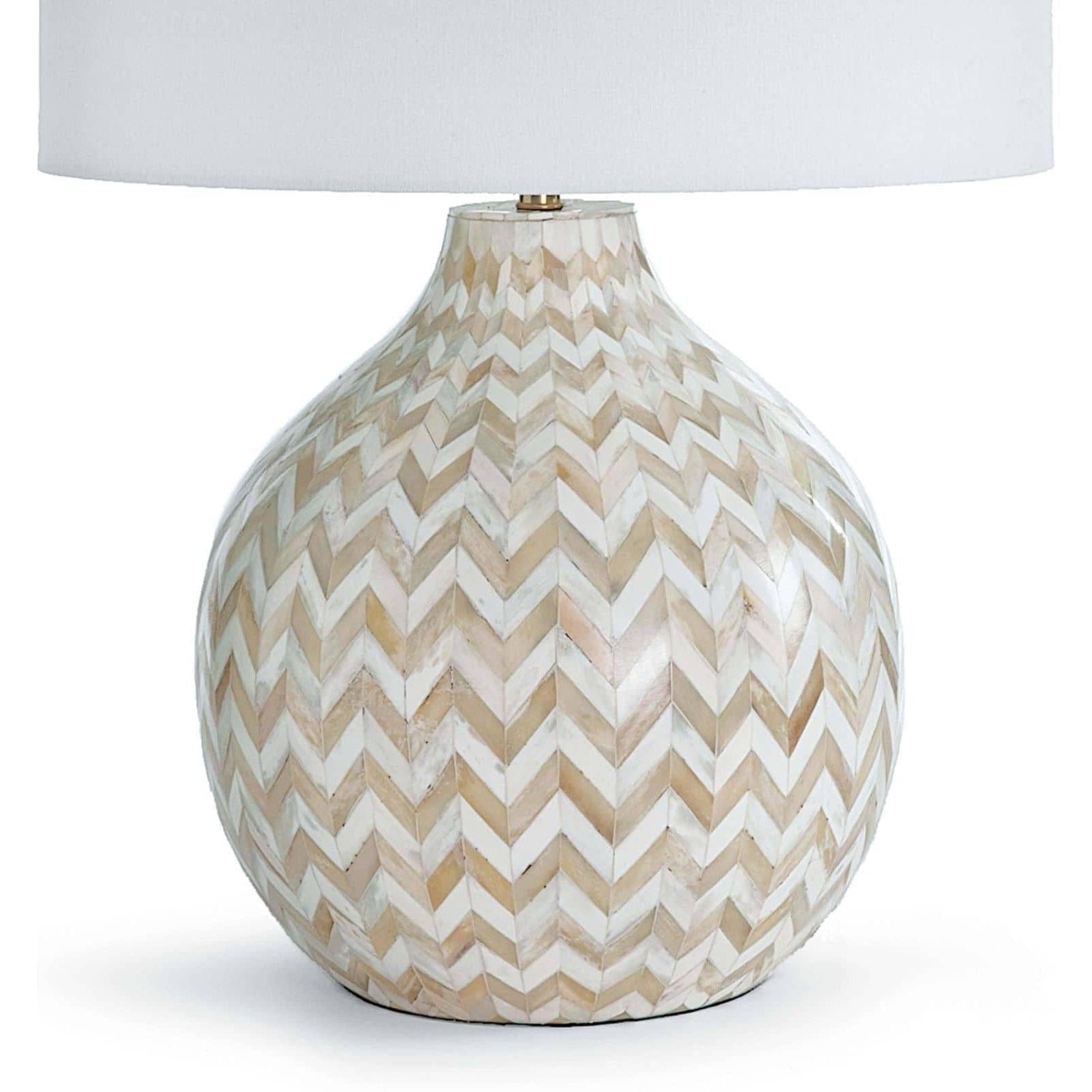 Regina Andrew Chevron Bone Table Lamp