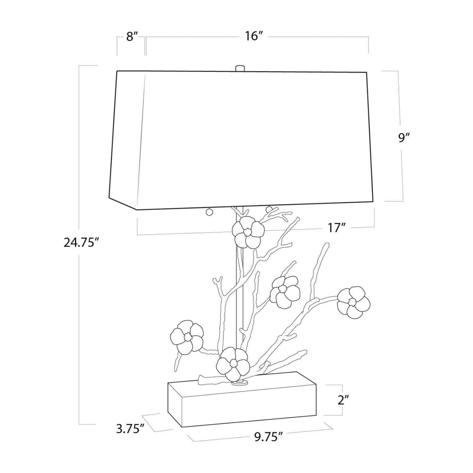 Regina Andrew Cherise Horizontal Table Lamp