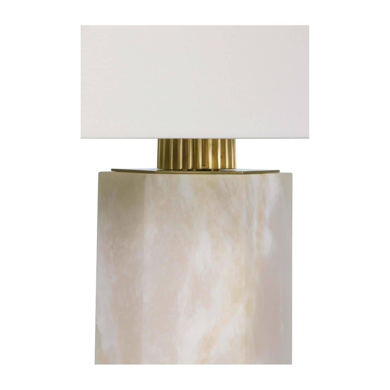 Regina Andrew Gear Alabaster Table Lamp
