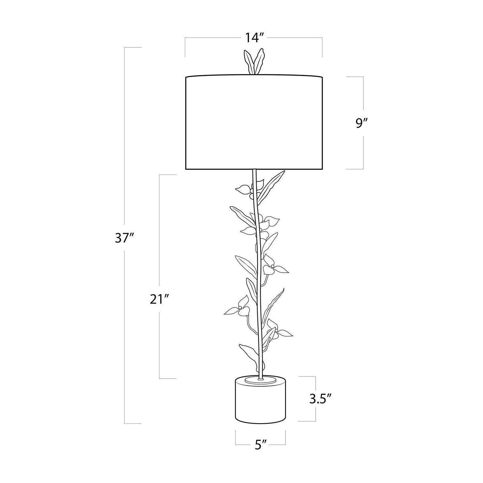 Regina Andrew Trillium Buffet Lamp