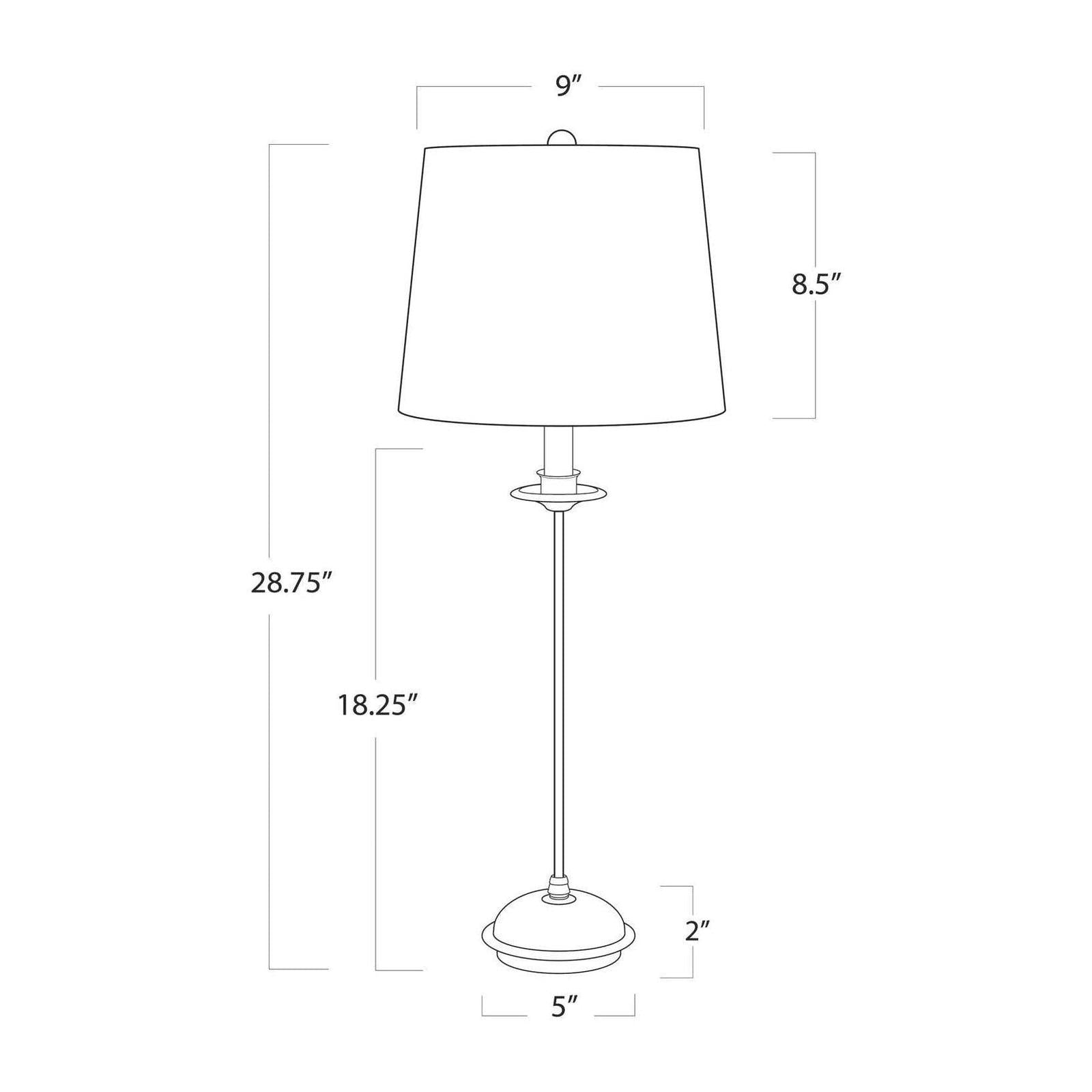 Regina Andrew Fisher Stem Buffet Lamp