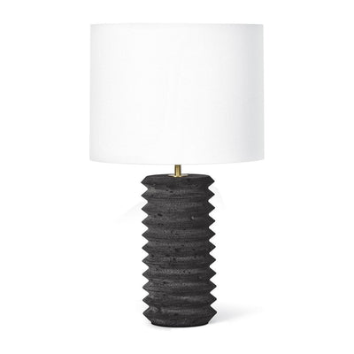Regina Andrew Noir Column Travertine Lamp