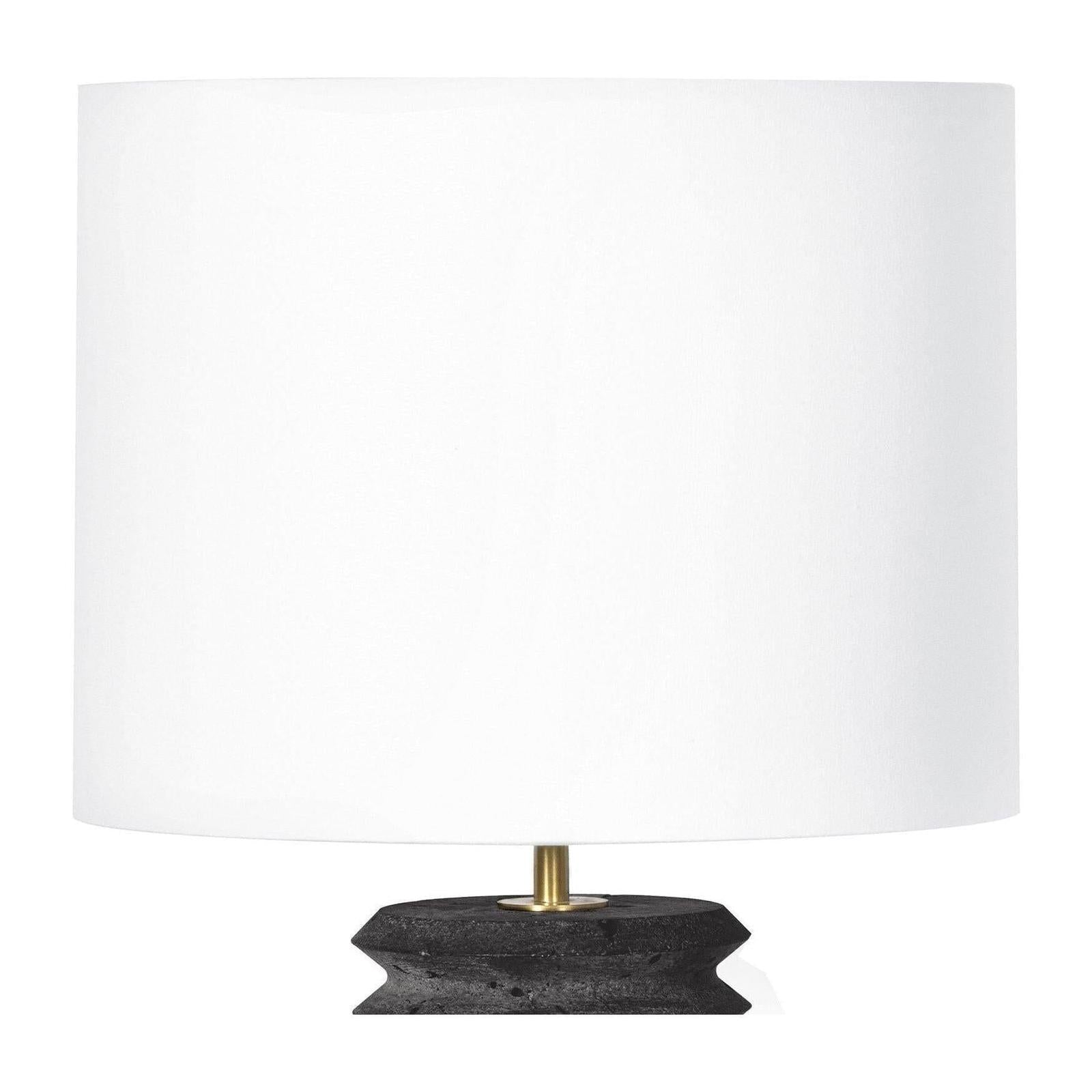 Regina Andrew Noir Column Travertine Lamp