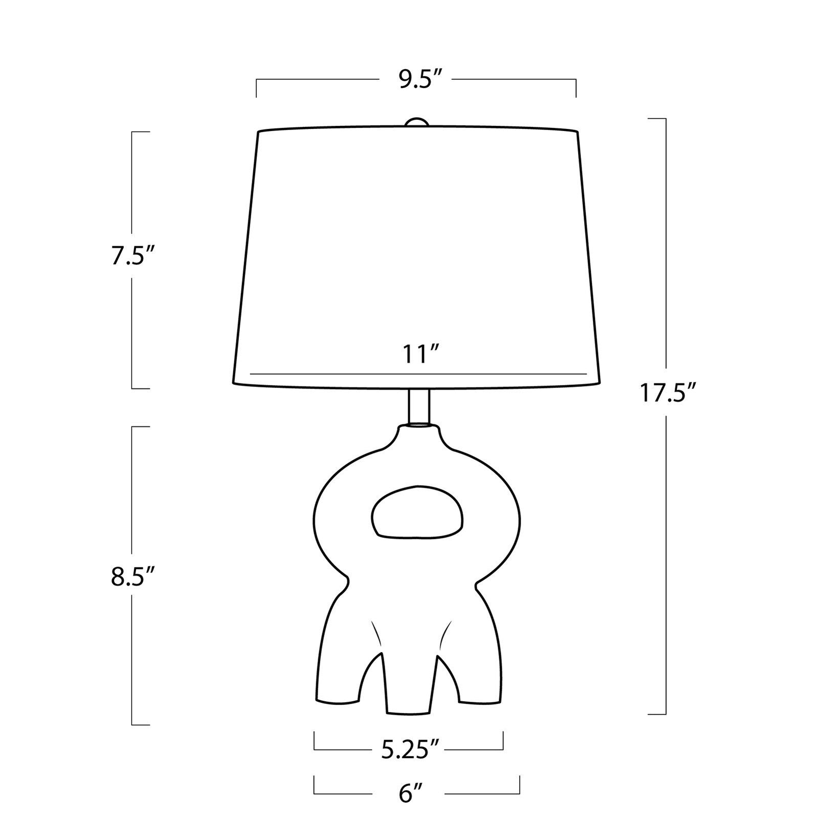 Regina Andrew Jacob Metal Mini Lamp