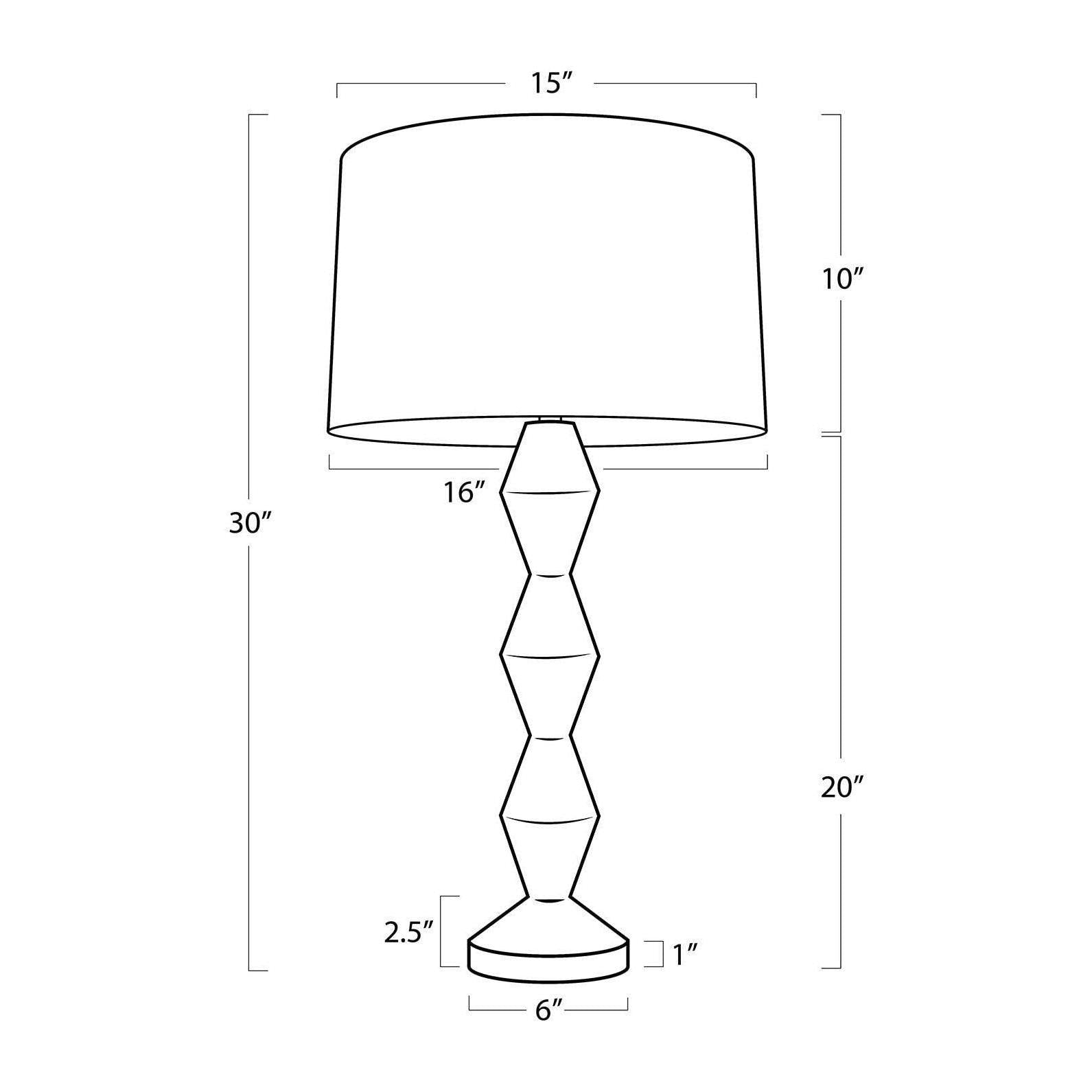Regina Andrew Crew Travertine Buffet Lamp