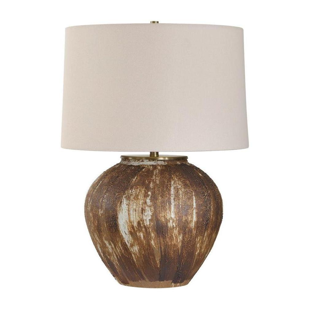 Uttermost McKinley Textured Brown Table Lamp