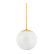 Hudson Valley Lighting Burlington 1 Light 12 inch Aged Brass Pendant Ceiling Light