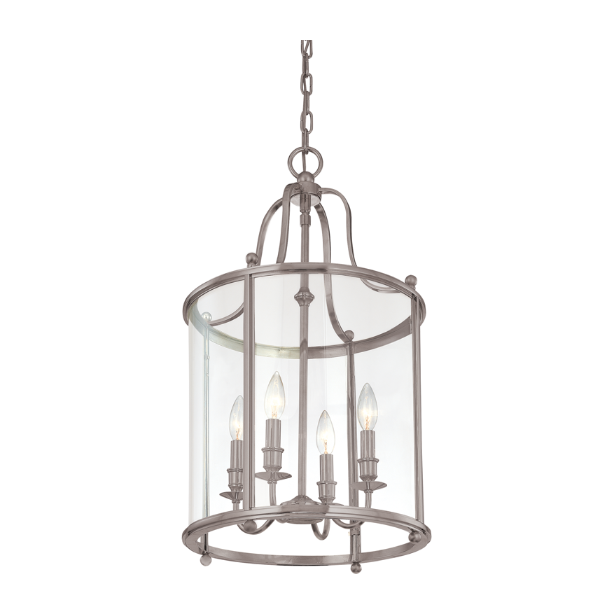 Hudson Valley Lighting Mansfield 4 Light 15 inch Antique Nickel Lantern Ceiling Light Clearance