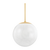 Hudson Valley Lighting Burlington 1 Light 16 inch Aged Brass Pendant Ceiling Light