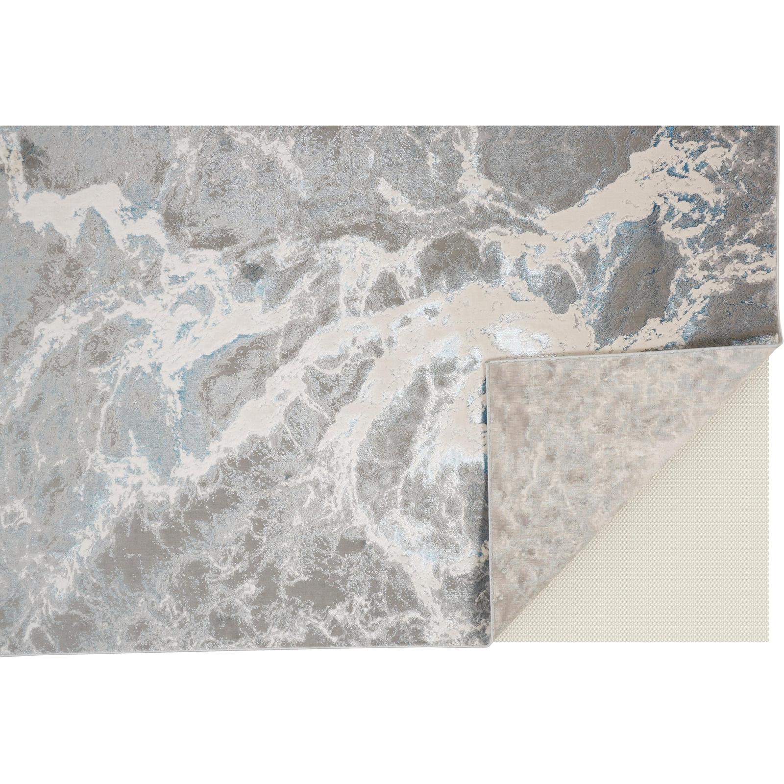 Feizy Azure 3539F Modern Abstract Rug in Silver/Gray/Ivory