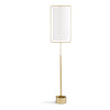 Regina Andrew Geo Rectangle Natural Brass Floor Lamp