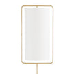 Regina Andrew Geo Rectangle Natural Brass Floor Lamp