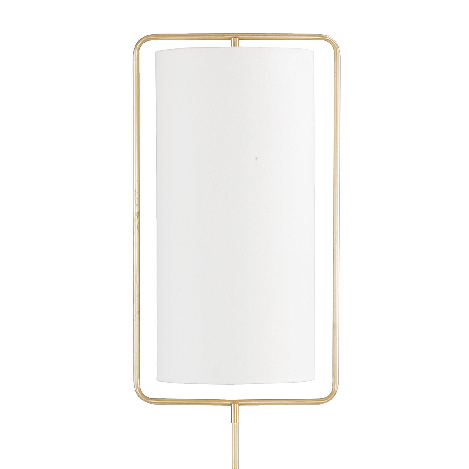 Regina Andrew Geo Rectangle Natural Brass Floor Lamp