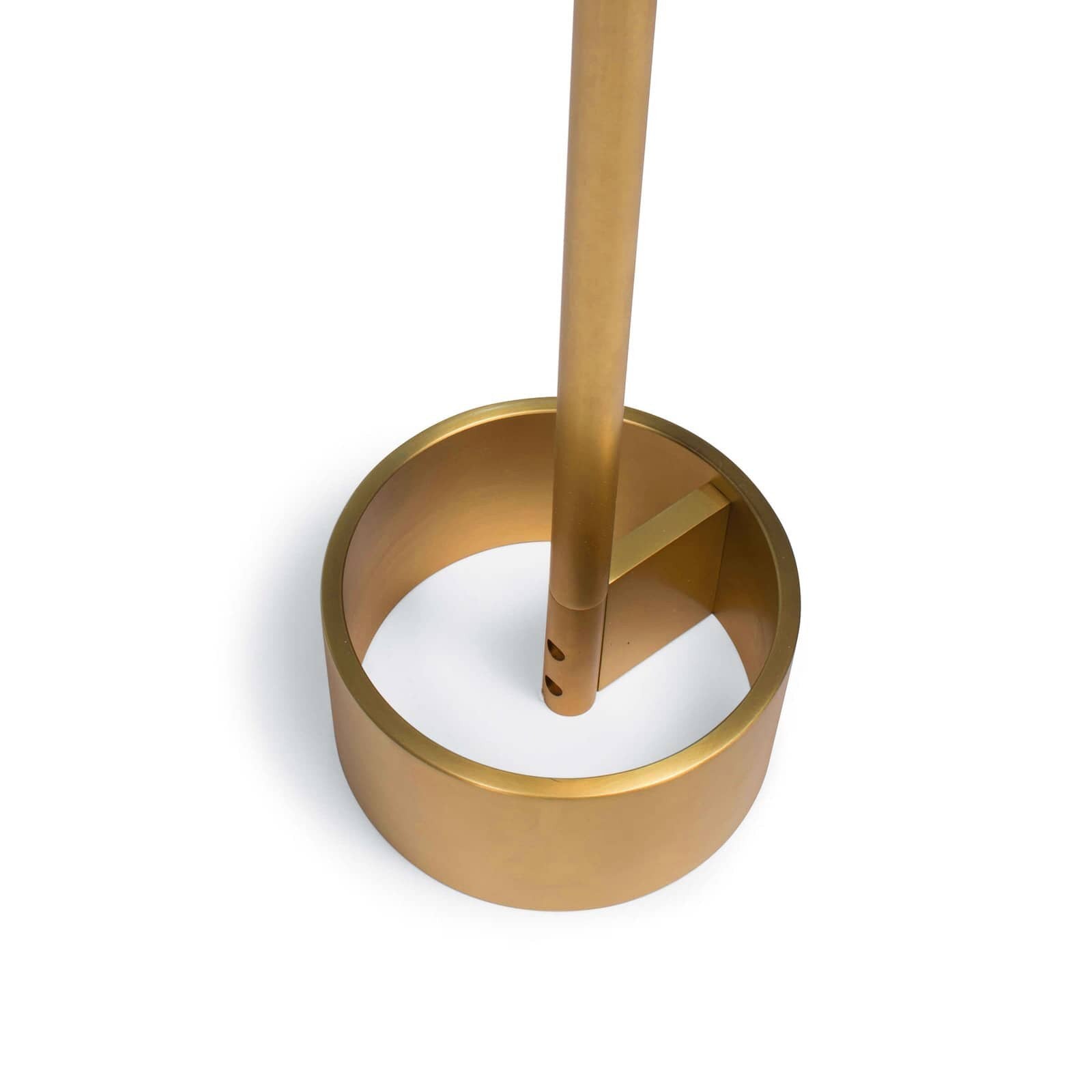 Regina Andrew Geo Rectangle Natural Brass Floor Lamp