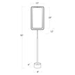 Regina Andrew Geo Rectangle Natural Brass Floor Lamp