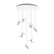 Lalique 14 Swallows Chandelier