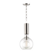 Hudson Valley Lighting Raleigh 1 Light 9 inch Polished Nickel Pendant Ceiling Light Clearance