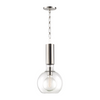 Hudson Valley Lighting Raleigh 1 Light 9 inch Polished Nickel Pendant Ceiling Light Clearance