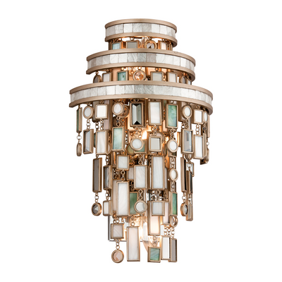 Corbett Dolcetti 3 Light Champagne Leaf Wall Sconce Wall Light