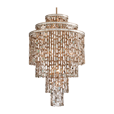 Corbett Dolcetti 19 Light Champagne Leaf Chandelier Ceiling Light