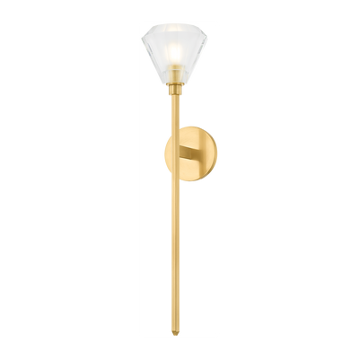 Hudson Valley Lighting Maspeth 1 Light 5.5 inch Aged Brass Wall Sconce Wall Light