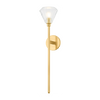 Hudson Valley Lighting Maspeth 1 Light 5.5 inch Aged Brass Wall Sconce Wall Light