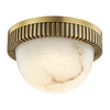 Hudson Valley Lighting Ainsley 1 Light 5 inch Aged Brass Flush Mount Ceiling Light