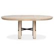 Salt Life Home Sunset Cove Sanibel Brown Extendable Round Dining Table