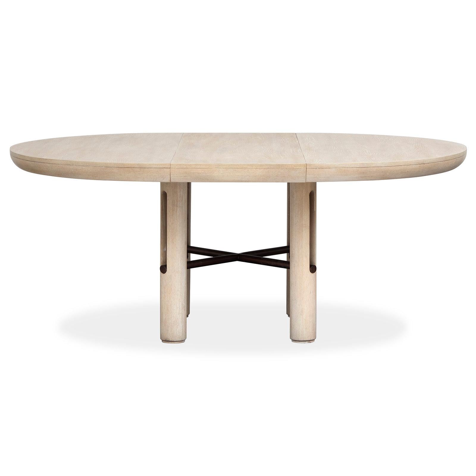 Salt Life Home Sunset Cove Sanibel Brown Extendable Round Dining Table