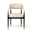 Interlude Cidra Chair Matte Black Latte