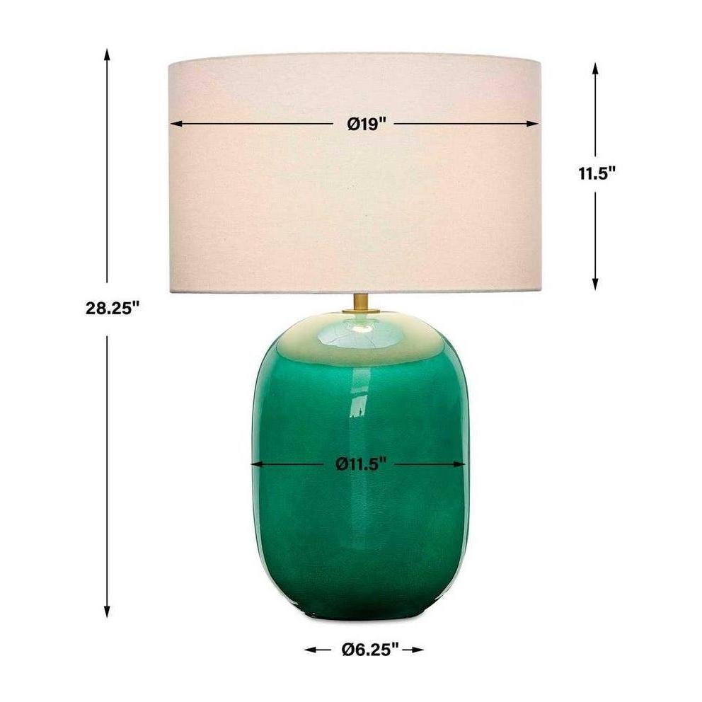 Uttermost Hollis Teal Table Lamp