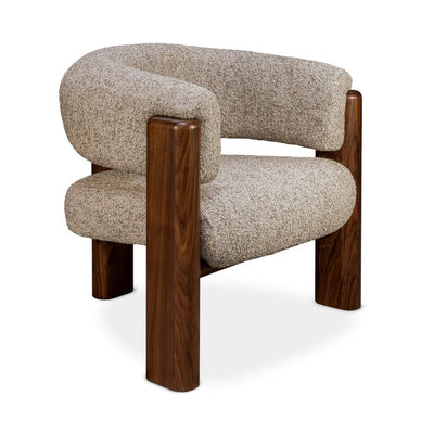 Interlude Olivia Classic Walnut Lounge Chair
