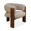 Interlude Olivia Classic Walnut Lounge Chair