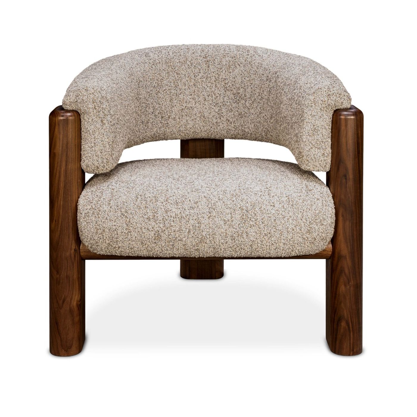 Interlude Olivia Classic Walnut Lounge Chair