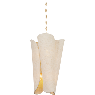 Hudson Valley Lighting Springhill 6 Light 20 inch Gold Leaf Pendant Ceiling Light